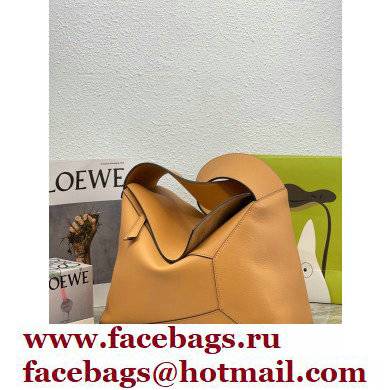 loewe LARGE Puzzle Hobo bag in nappa calfskin warm desert - Click Image to Close