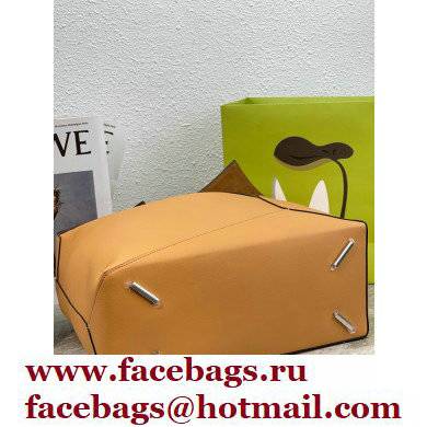 loewe LARGE Puzzle Hobo bag in nappa calfskin warm desert