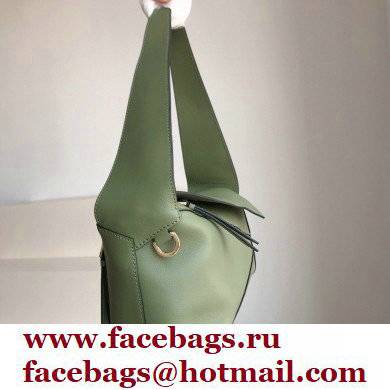 loewe Puzzle Hobo bag in nappa calfskin Avocado Green