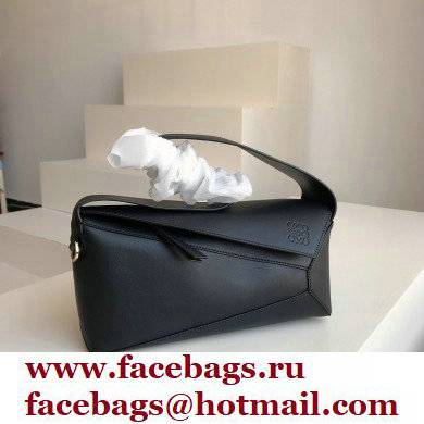 loewe Puzzle Hobo bag in nappa calfskin black