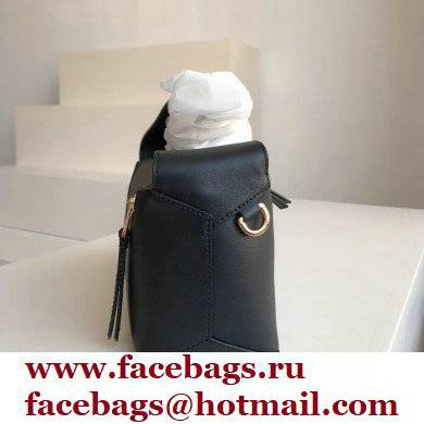loewe Puzzle Hobo bag in nappa calfskin black - Click Image to Close