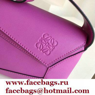 loewe Puzzle Hobo bag in nappa calfskin bright purple - Click Image to Close