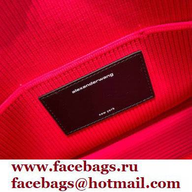 Alexander Wang Ryan Small Bag In Rib Knit Fuchsia 2022 - Click Image to Close