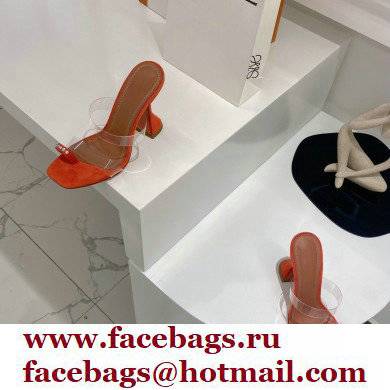 Amina Muaddi Heel 9.5cm Crystals Sami Sandals PVC 02 2022