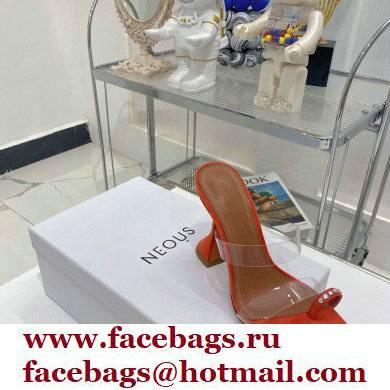 Amina Muaddi Heel 9.5cm Crystals Sami Sandals PVC 02 2022 - Click Image to Close