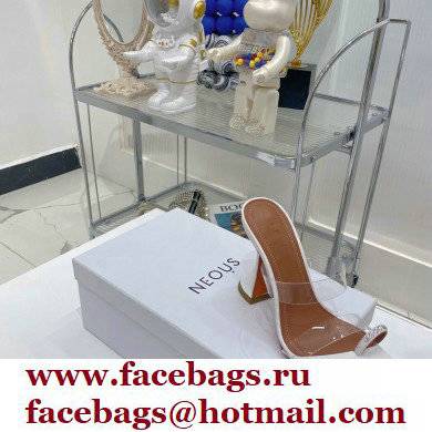 Amina Muaddi Heel 9.5cm Crystals Sami Sandals PVC 05 2022 - Click Image to Close