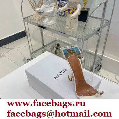Amina Muaddi Heel 9.5cm Crystals Sami Sandals PVC 06 2022