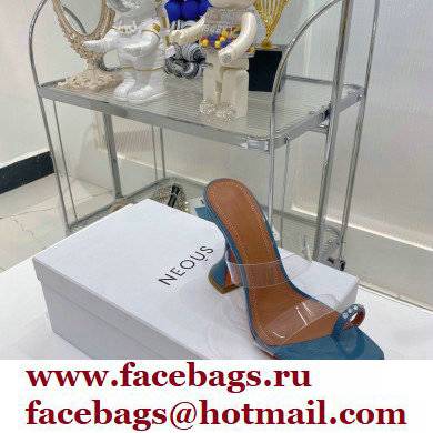 Amina Muaddi Heel 9.5cm Crystals Sami Sandals PVC 10 2022 - Click Image to Close
