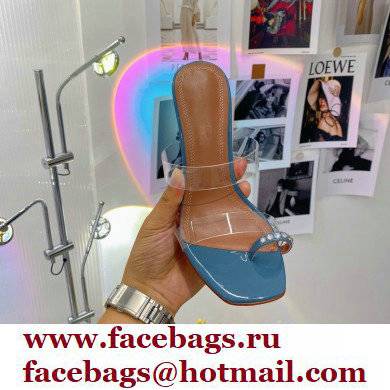 Amina Muaddi Heel 9.5cm Crystals Sami Sandals PVC 10 2022