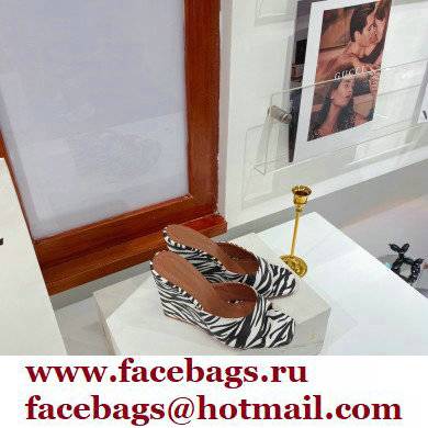 Amina Muaddi Heel 9.5cm Wedge Lupita Sandals 06 2022 - Click Image to Close
