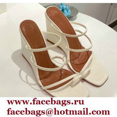 Amina Muaddi Heel 9.5cm Wedge Naima Sandals 01 2022 - Click Image to Close