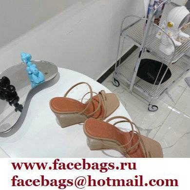 Amina Muaddi Heel 9.5cm Wedge Naima Sandals 04 2022 - Click Image to Close