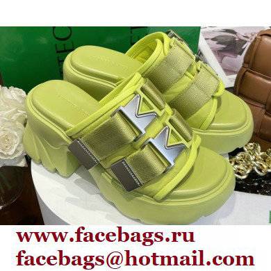 Bottega Veneta Padded technical fabric flash Heel sandals Kiwi 2022