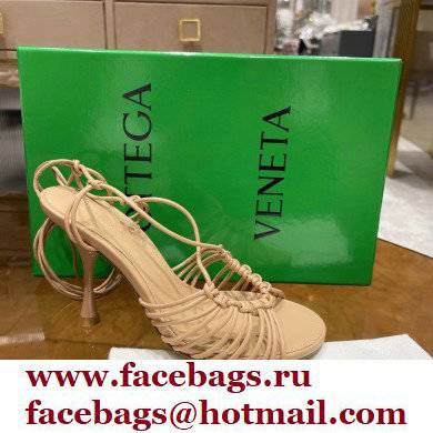 Bottega Veneta dot Heel sandals Apricot 2022 - Click Image to Close