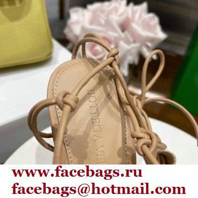 Bottega Veneta dot Heel sandals Apricot 2022 - Click Image to Close