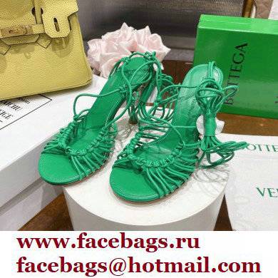 Bottega Veneta dot Heel sandals Green 2022 - Click Image to Close