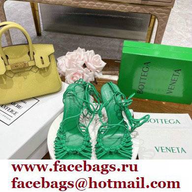 Bottega Veneta dot Heel sandals Green 2022 - Click Image to Close