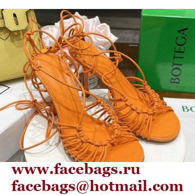 Bottega Veneta dot Heel sandals Orange 2022 - Click Image to Close