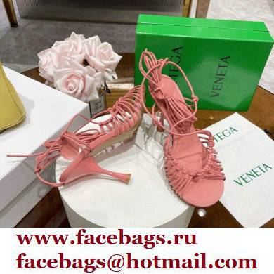 Bottega Veneta dot Heel sandals Pink 2022 - Click Image to Close