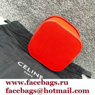 Ceine SMALL BOX cuir triomphe bag in Smooth Calfskin Red 2022