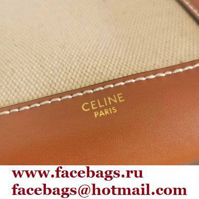 Celine Cabas Marin Bag in Textile and Calfskin 2022 - Click Image to Close