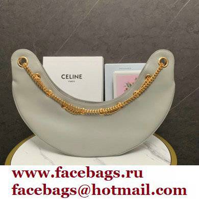 Celine large ava chain bag in smooth Calfskin Gray/Gold 2022