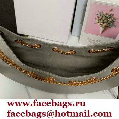 Celine large ava chain bag in smooth Calfskin Gray/Gold 2022 - Click Image to Close