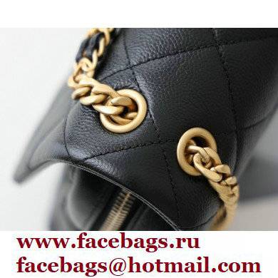 Chanel Backpack Bag with Chain AS3108 in Original Quality Grained Calfskin Black 2022 - Click Image to Close