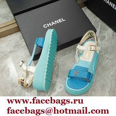 Chanel Lambskin Sandals G38880 01 2022 - Click Image to Close