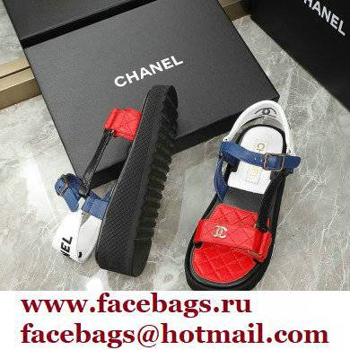 Chanel Lambskin Sandals G38880 03 2022 - Click Image to Close