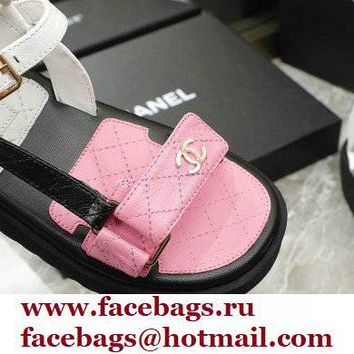 Chanel Lambskin Sandals G38880 05 2022 - Click Image to Close