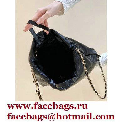 Chanel Shiny Calfskin CHANEL 22 Backpack Bag AS3313 in Original Quality Black/Gold 2022