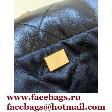 Chanel Shiny Calfskin CHANEL 22 Large Handbag AS3262 in Original Quality Black/Gold 2022 - Click Image to Close