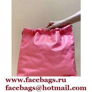 Chanel Shiny Calfskin CHANEL 22 Medium Handbag AS3261 in Original Quality Coral Pink 2022