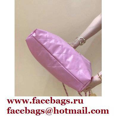 Chanel Shiny Calfskin CHANEL 22 Medium Handbag AS3261 in Original Quality Pink 2022