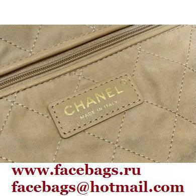 Chanel Shiny Calfskin CHANEL 22 Medium Handbag AS3261 in Original Quality White/Gold 2022