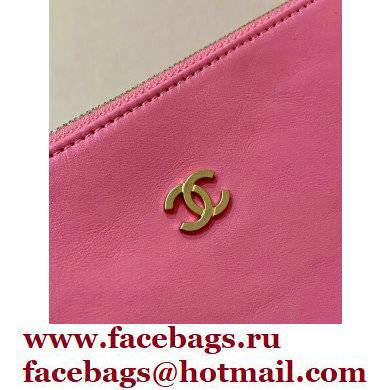 Chanel Shiny Calfskin CHANEL 22 Small Handbag AS3260 in Original Quality Coral Pink 2022
