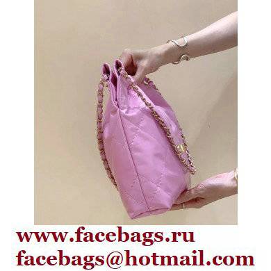 Chanel Shiny Calfskin CHANEL 22 Small Handbag AS3260 in Original Quality Pink 2022