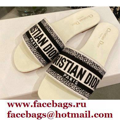 Dior Embroidered Cotton Dway Slides 06 2022 - Click Image to Close
