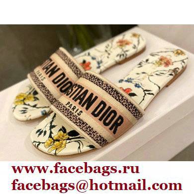 Dior Embroidered Cotton Dway Slides 08 2022 - Click Image to Close
