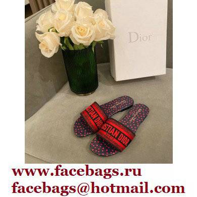 Dior Embroidered Cotton Dway Slides 14 2022