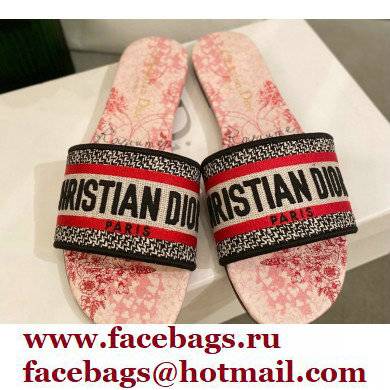 Dior Embroidered Cotton Dway Slides 16 2022 - Click Image to Close