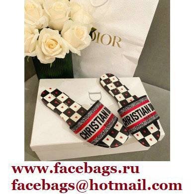 Dior Embroidered Cotton Dway Slides 17 2022 - Click Image to Close