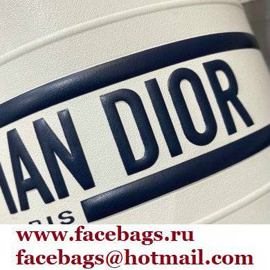 Dior small white smooth calfskin Vibe Bucket Bag 2022