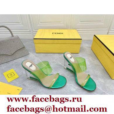 Fendi First Heel 9.5cm PVC TPU High-heeled Sandals 01 2022 - Click Image to Close