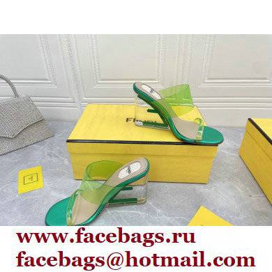 Fendi First Heel 9.5cm PVC TPU High-heeled Sandals 01 2022 - Click Image to Close