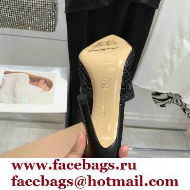 Gianvito Rossi Heel 10.5cm Alisa Mules Black 2022 - Click Image to Close