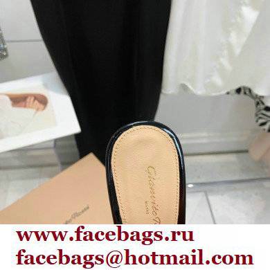 Gianvito Rossi Heel 10.5cm TPU Plexi ELLE Mules PVC Black 2022 - Click Image to Close