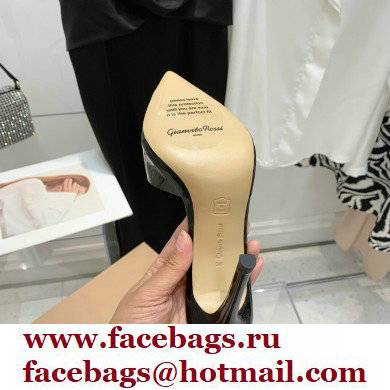 Gianvito Rossi Heel 10.5cm TPU Plexi ELLE Mules PVC Black 2022 - Click Image to Close