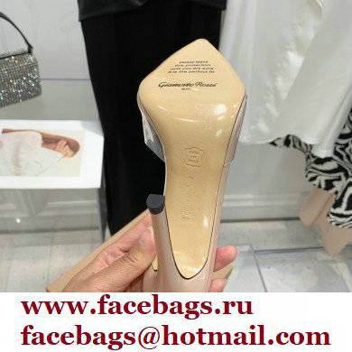 Gianvito Rossi Heel 10.5cm TPU Plexi ELLE Mules PVC Nude 2022 - Click Image to Close